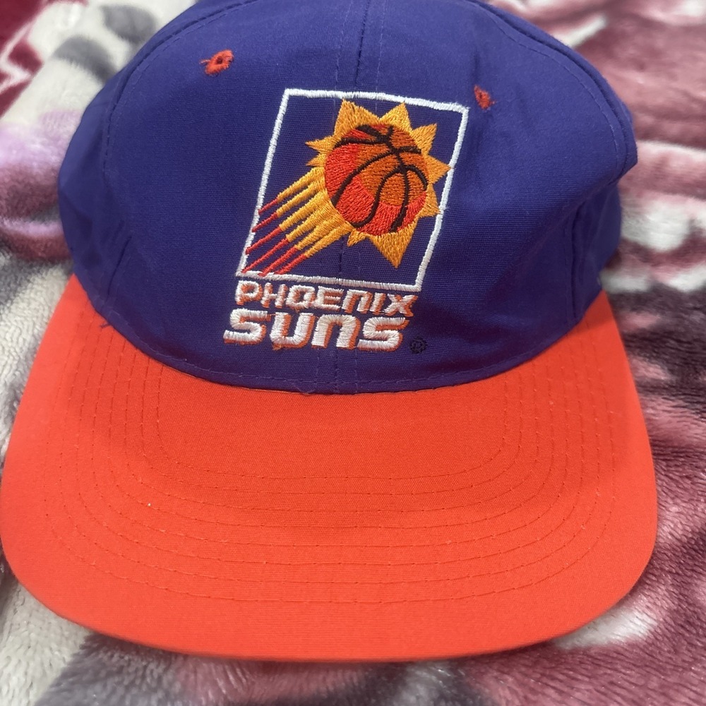 Vintage Phoenix Suns Snapback Hat 90s Competitor Purple Orange NBA